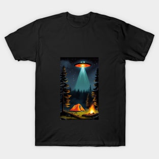 UFO over the Camping T-Shirt